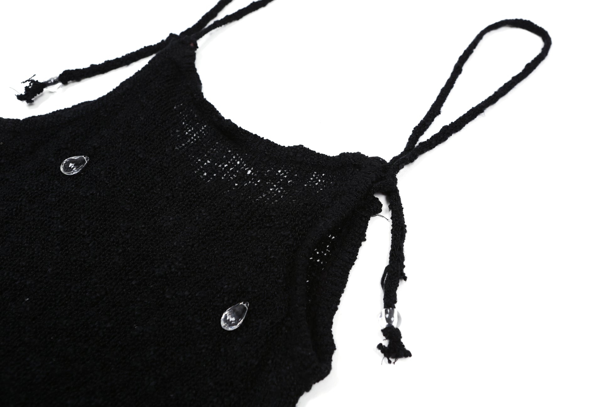 Droplet Tassel Knit Ops Black – ASURA – London UK | YUGU
