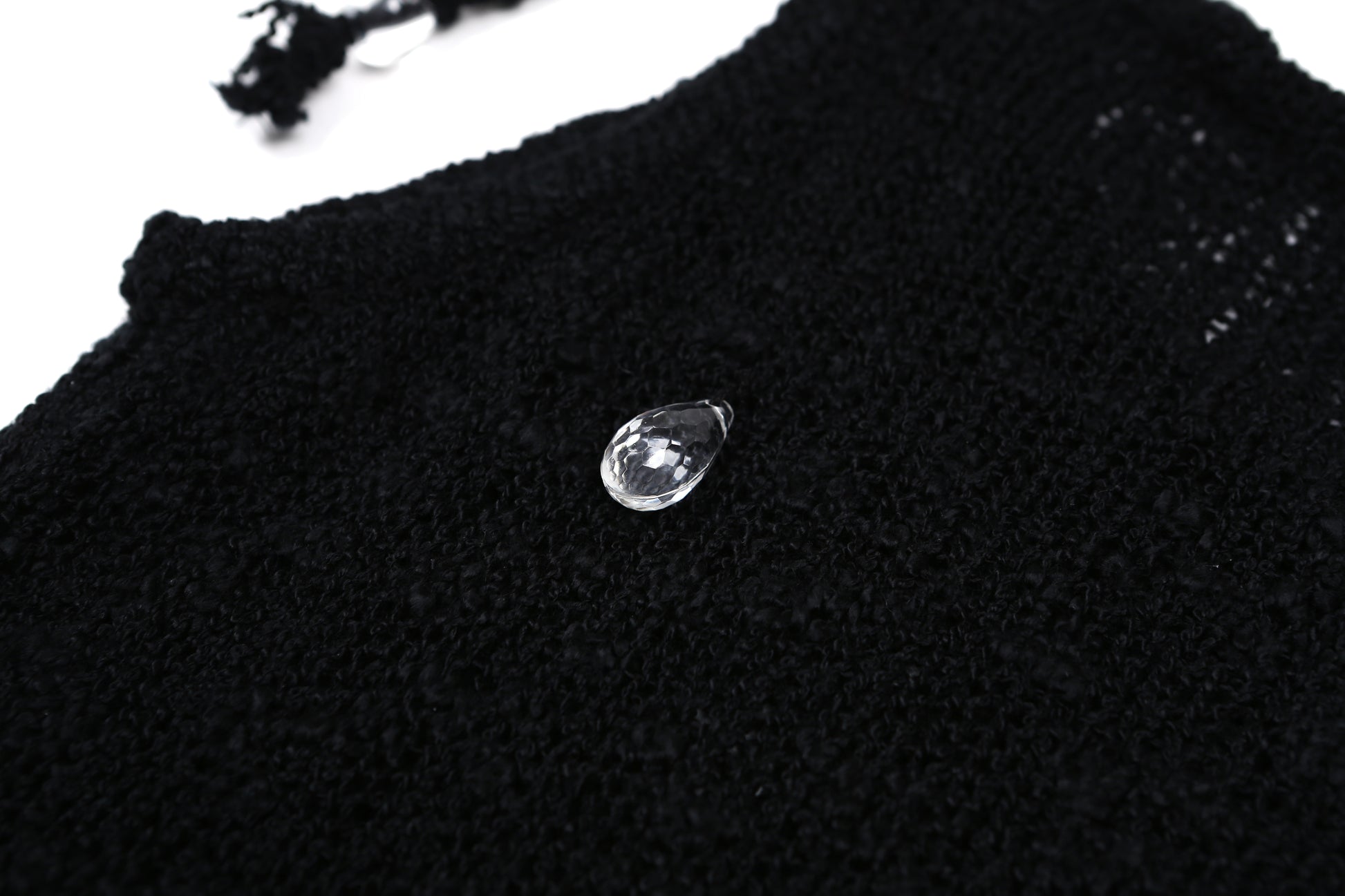 Droplet Tassel Knit Ops Black – ASURA – London UK | YUGU