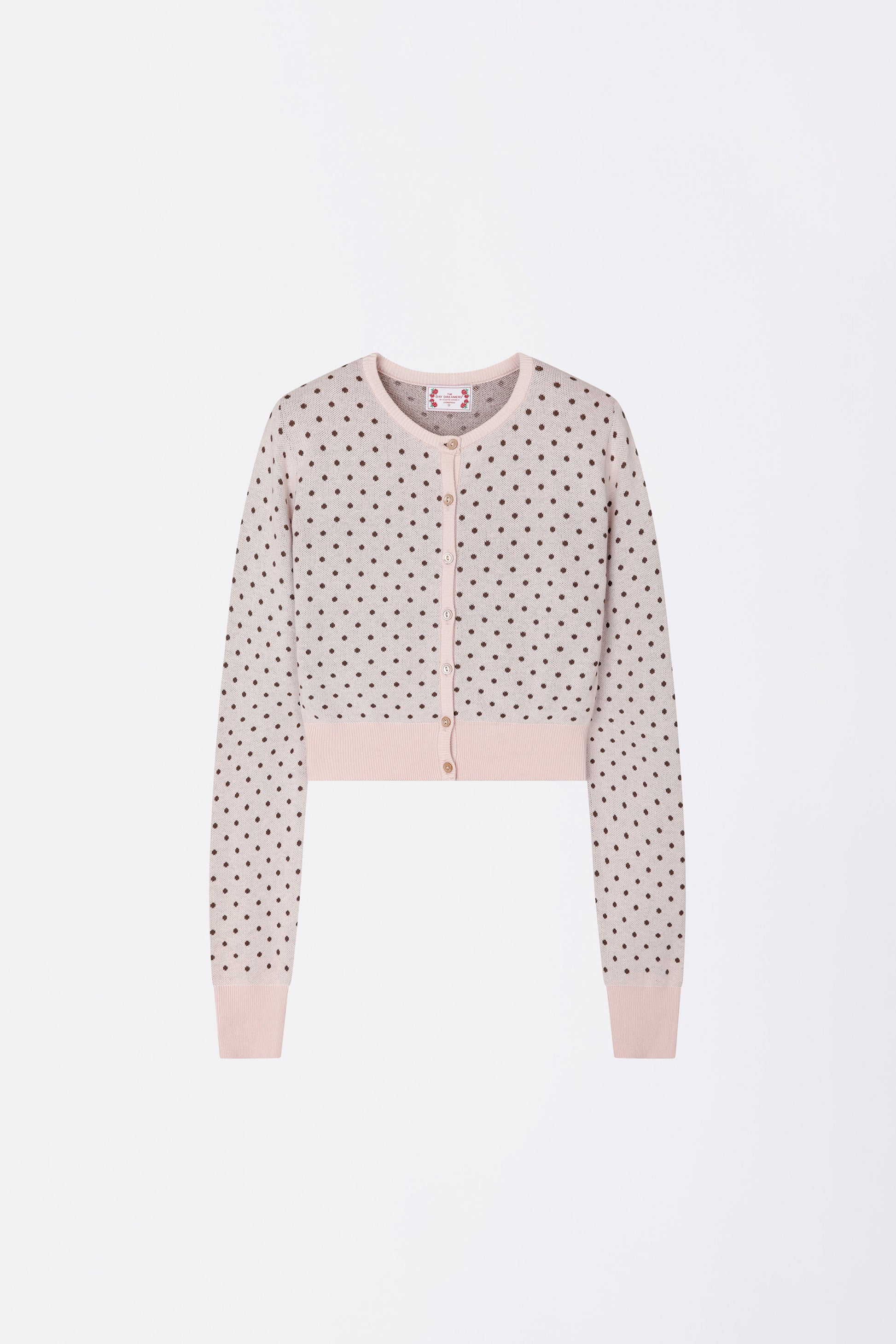 Polka Dot Cardigan Baby Pink – SCULPTOR – London UK | YUGU