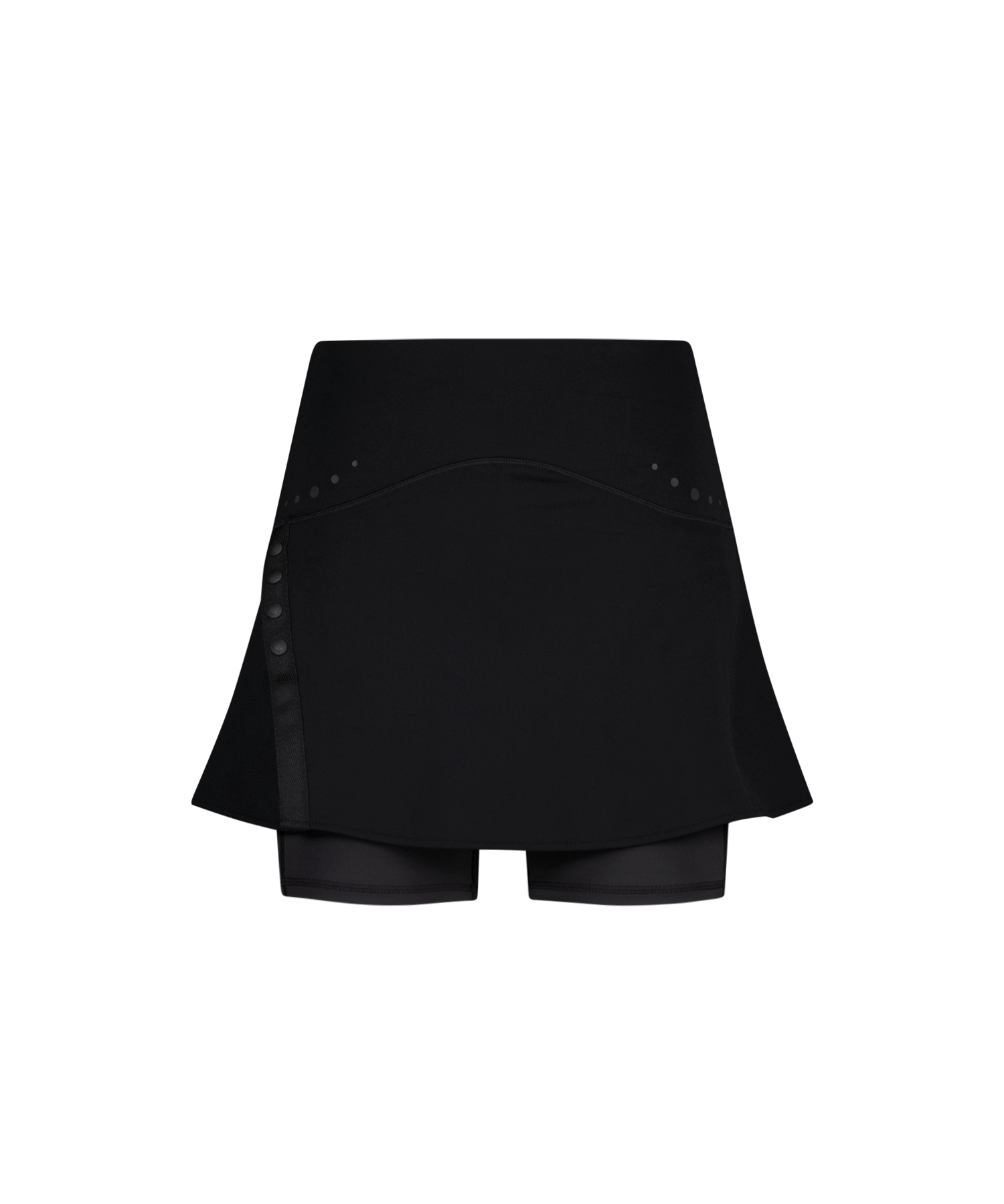 Button Slit Skirt Shorts Black – OJOS – London UK | YUGU