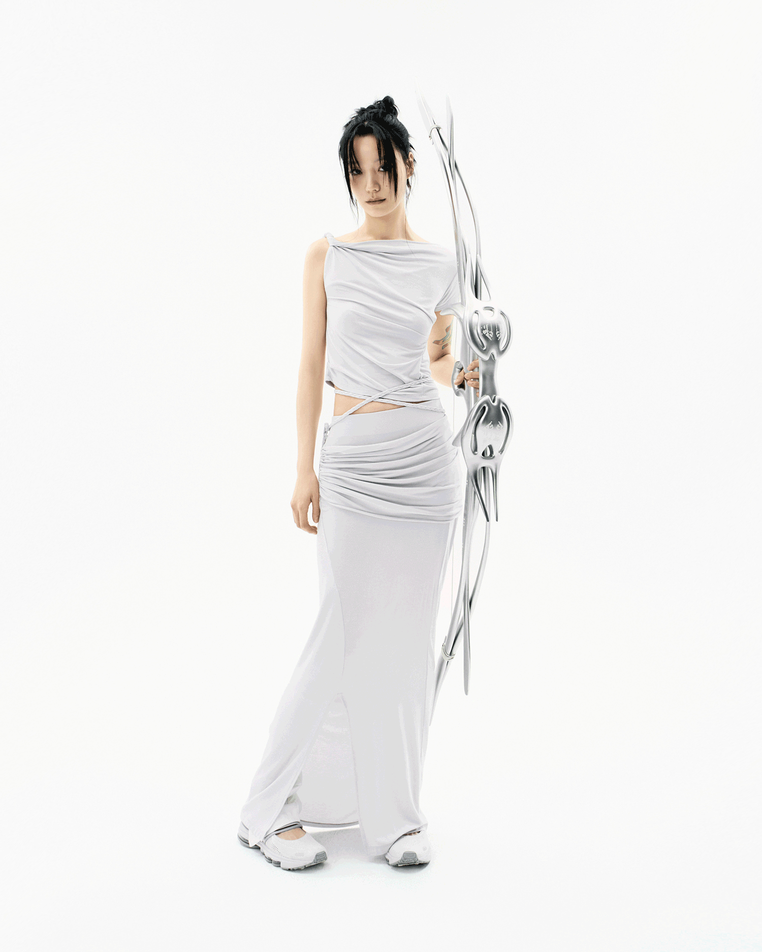 Twisted Tuck Cap Sleeveless Warm Grey – OJOS – London UK | YUGU