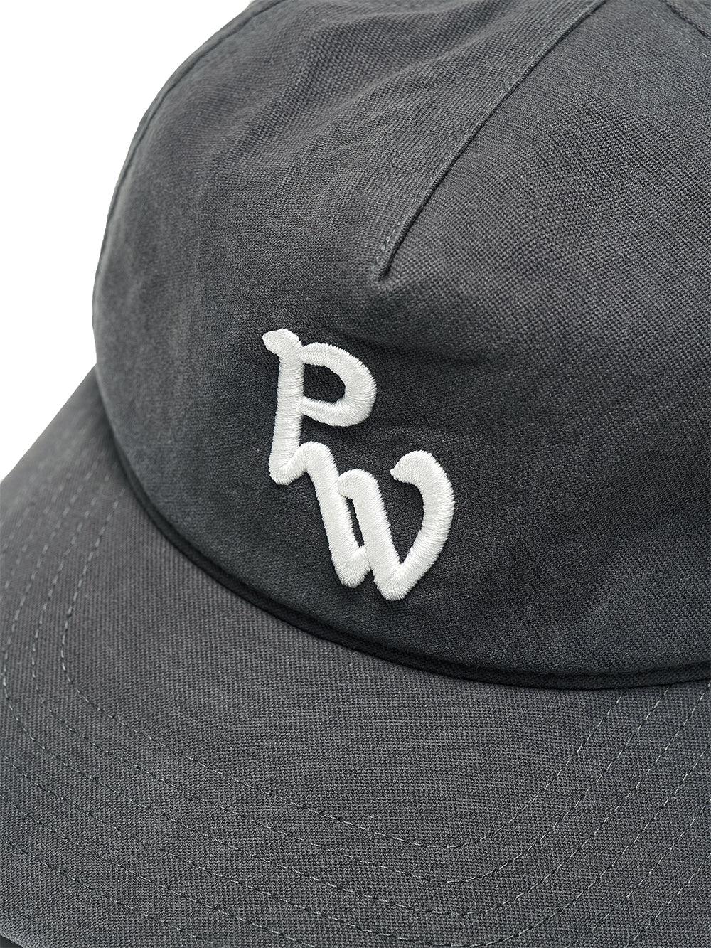 Washed Embroidered Grandad Cap [Charcoal] – PARTIMENTO WOMEN – London UK | YUGU