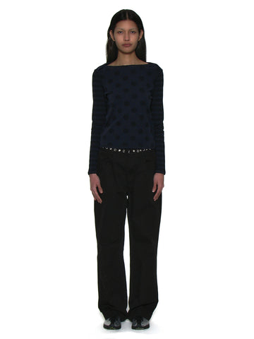 Dot Stripe Long Sleeve Navy – PARTIMENTO WOMEN – London UK | YUGU