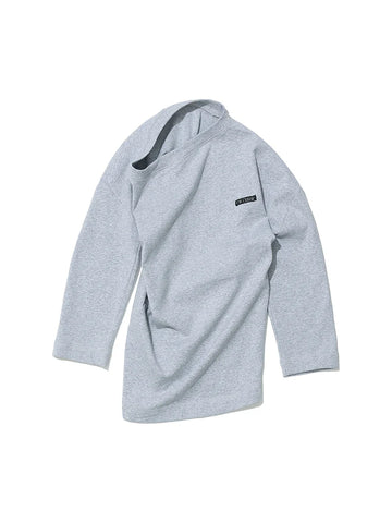 Twist 3/4 Sleeve Top [Light Grey] – PARTIMENTO WOMEN – London UK | YUGU