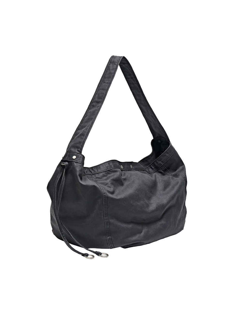 Washed Paper Leather Hobo Bag [Black] – PARTIMENTO MEN – London UK | YUGU