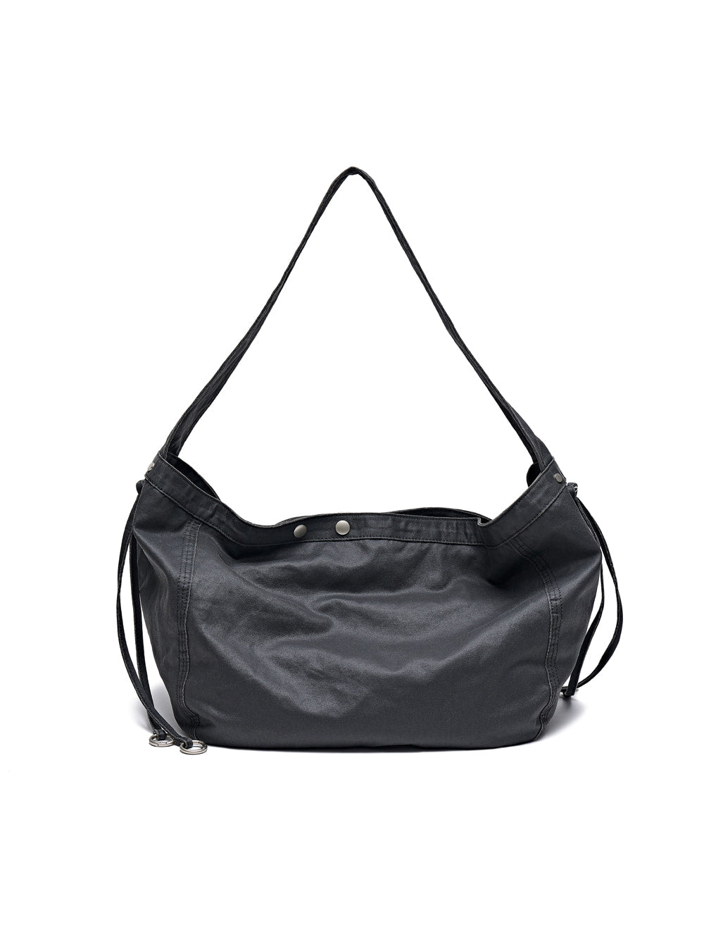 Washed Paper Leather Hobo Bag [Black] – PARTIMENTO MEN – London UK | YUGU