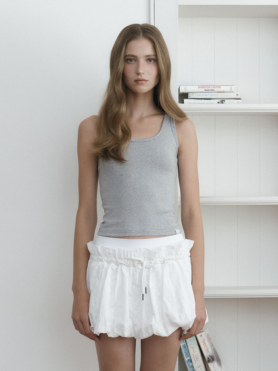 Basic U Neck Sleeveless Grey – ASURA – London UK | YUGU