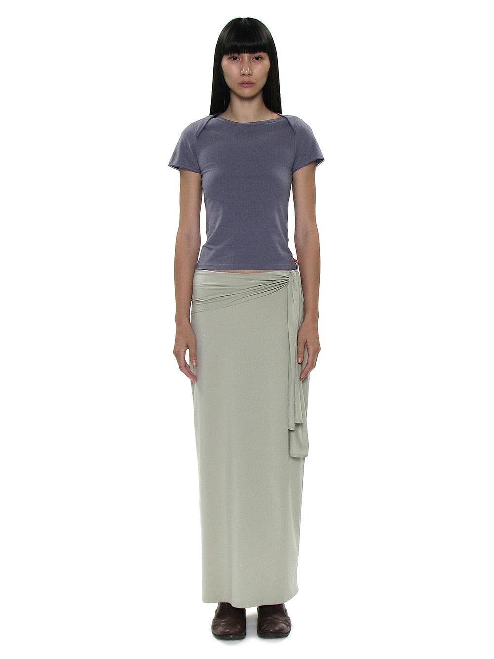 PWC Wrap Boat Neck Lace Trim Tee Purple Blue – PARTIMENTO WOMEN – London UK | YUGU