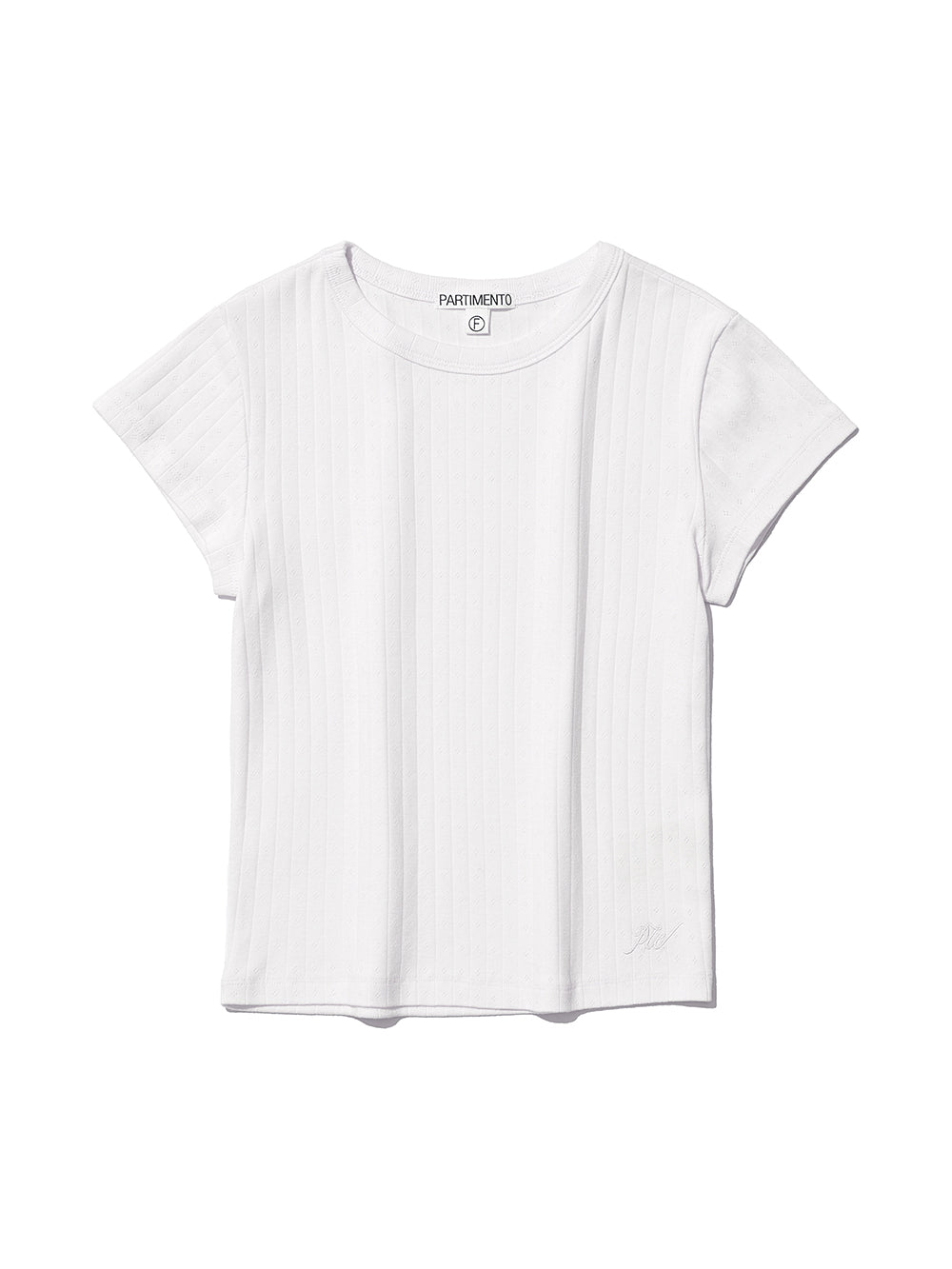 Lace Punching 90s Short Sleeve Tee White