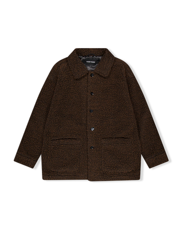 Sherpa Fleece Button Down Jacket
