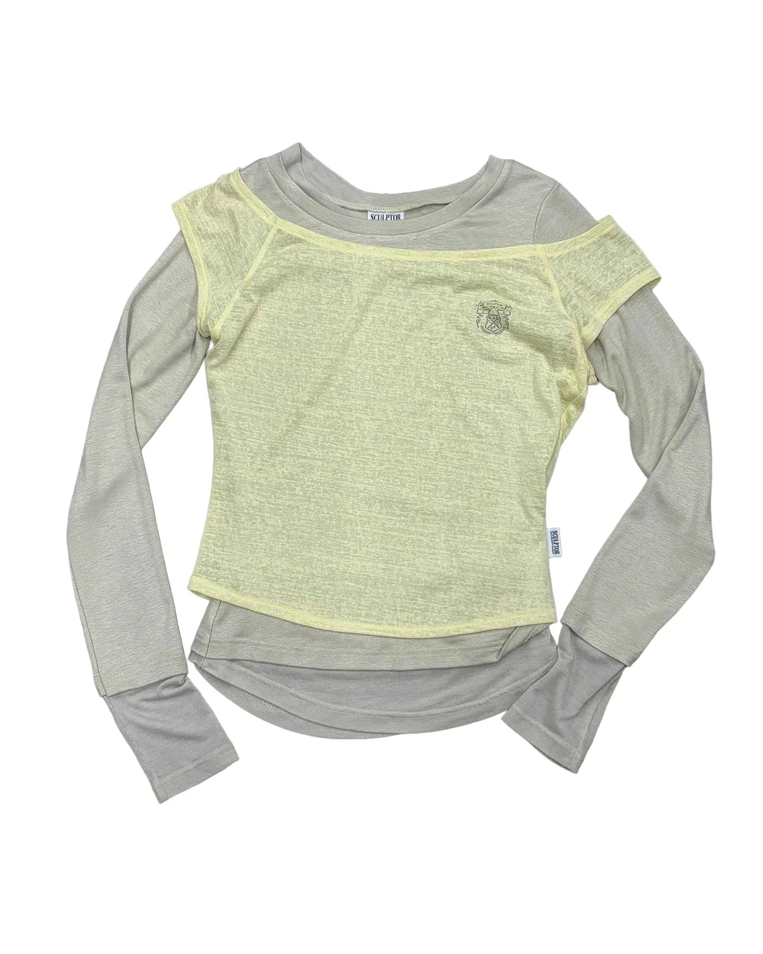 Lazy Layered Tee [Lemon] – SCULPTOR – London UK | YUGU